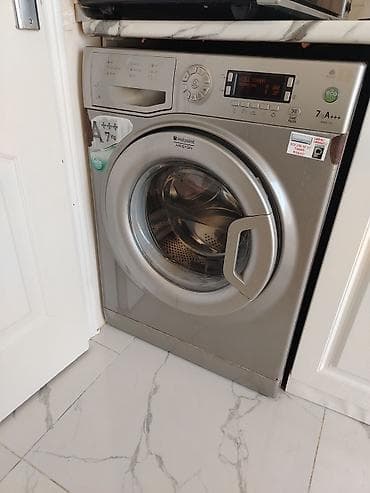 Стиральная машина Hotpoint Ariston, 7 кг, Б/у, Автомат, Без сушки — 1