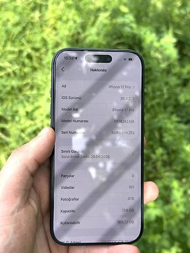 18 pro: IPhone 17 Pro, 256 GB, Göy, Face ID — 4