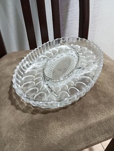 Boşqablar, 1 əd, rəng - Ağ, Şüşə — 1