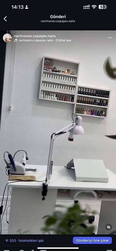 Tədbirlərin təşkili: Manikür və gel-lak xidməti - Peşəkar manikür masası satılır şkaflarla — 1