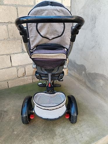 gence velosiped satisi: Uşaq üçtəkərli velosiped-kolaska, sükanla idarə olunan model — 5