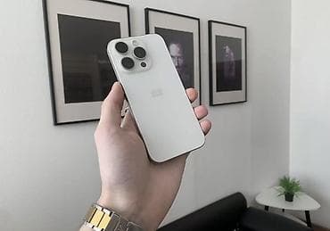 iphone 5 satilir: IPhone 15 Pro, 128 GB, White Titanium, Simsiz şarj, Face ID — 1