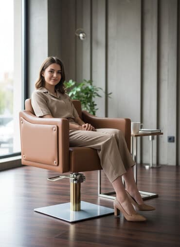 sac kəsimi ucun masa: Yeni, Saş kəsimi kreslosu — 1