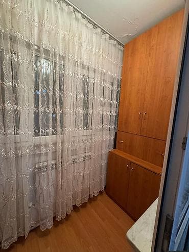 Balkon üçün sifarişlə yığılmış dolab sistemi - Material: Laminat MDF