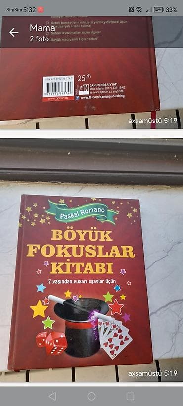 Məhsul: “Böyük Fokuslar Kitabı” – Paskal Romano Nəşriyyat: Qanun — 2