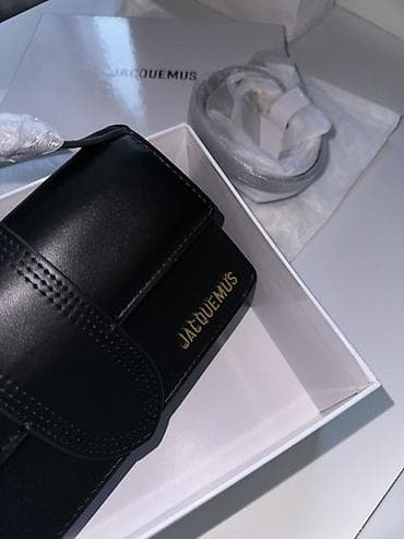 Payalniklər, lehim aparatları: Jacquemus 20sm çiyin çanta – qara rəng A klass. shekilde nece var ele — 2