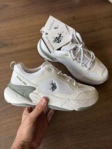 Kişi ayaqqabıları: U.S. Polo Assn. uniseks idman ayaqqabısı - Rəng: ağ/krem tonları, boz — 2