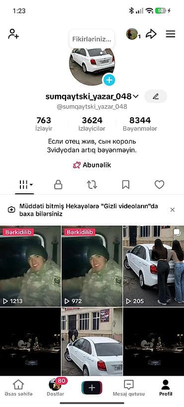 video montaj: Xidmət: TikTok profilinin promouşnu və kontent idarəetməsi Təsvir: - — 1