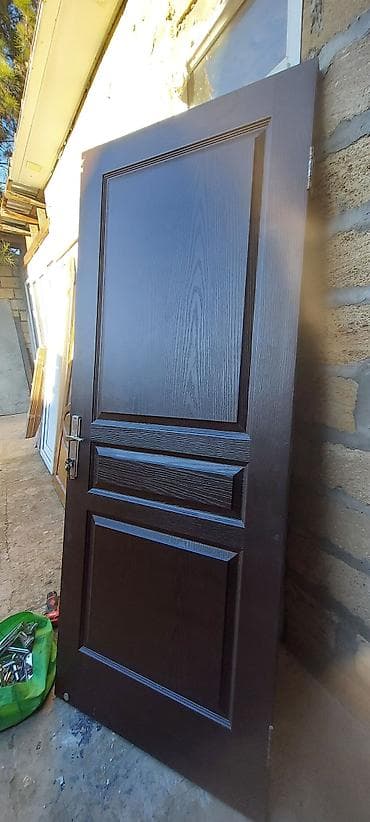 kilimler: Qapılar – taxta və plastik model seçimi - Model 1: Şüşəli taxta qapı — 5