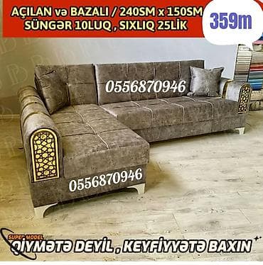 divan baki: Künc divan, Yeni, Açılan, Bazalı, Parça, Pulsuz çatdırılma — 9
