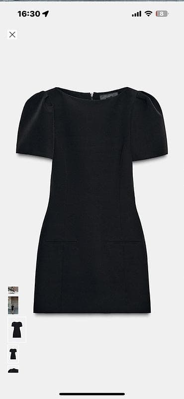 Baş geyimləri: Zara xs Qara mini don - Rəng: klassik qara - Model: qısa — 1