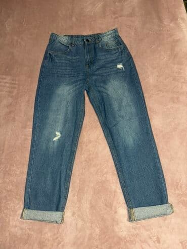 qadın şərfləri: Qadınlar üçün 2 ədəd cins şalvar dəsti 1) Mavi basic straight/carıq — 1