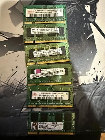 azerbaycan iphone 11: Operativ yaddaş (RAM) Hynix, 1 GB, < 1333 Mhz, DDR2, Noutbuk üçün — 1