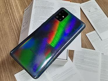 samsung 4: Samsung Galaxy A51, 64 GB, rəng - Göy, Düyməli, Sensor, İki sim kartlı — 6