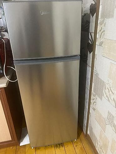 məişət texnikası: 2 qapılı Midea Soyuducu Satılır, rəng - Gümüşü — 1