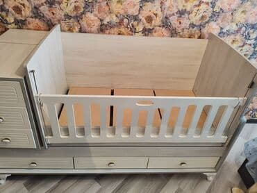 продажа мебели бу: Oğlan və qız üçün, Dördbucaq, Beşik, Matrassız — 2
