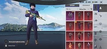 PUBG Mobile hesabı – zəngin kolleksiya və nadir kosmetiklər - Hesabda