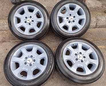 teker 16 type 1: Mercedes-Benz üçün 4 ədəd yüngül lehimli disk və şin komplekti - — 2