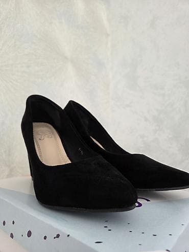 addım olcən saat: Qadın klassik tufli - Rəng: qara - Model: sivri burunlu, qapalı - — 3