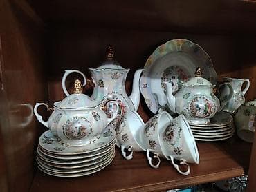 cay servisi: Çay dəsti, rəng - Ağ, Farfor, Madonna, 6 nəfərlik, Almaniya — 3