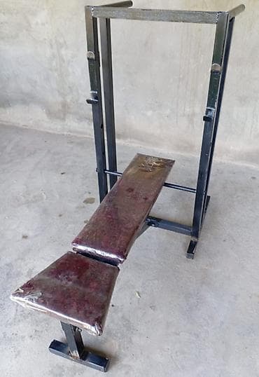Çoxfunksiyalı güc skamyası və ştanq dayağı - Material: qalın profilli — 5