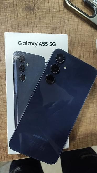 iphone 8 satisi: Samsung Galaxy A55, 128 GB, rəng - Mavi — 1