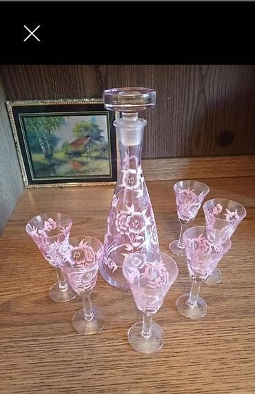 balaca limonun adi: Şık şüşə likör dəsti - Tərkib: 1 ədəd qapaqlı karaf və 6 ədəd balaca — 1