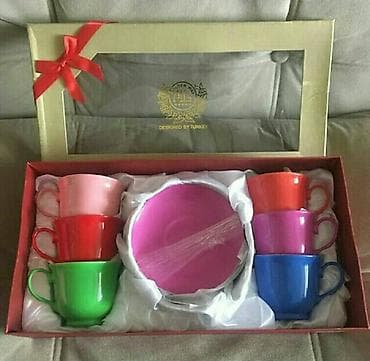 çay servisi: Çay dəsti, Farfor, 6 nəfərlik, Türkiyə — 1