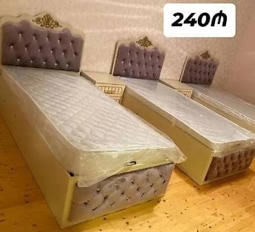 matras alti: - Tək nəfərlik çarpayı - Klassik dizaynlı, yumşaq başlıq: bükmə — 1