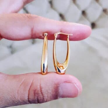 yuxuda qızıl sırqa görmək: Sırğa, Sarı qızıl, 585 Əyar, 296 g — 2