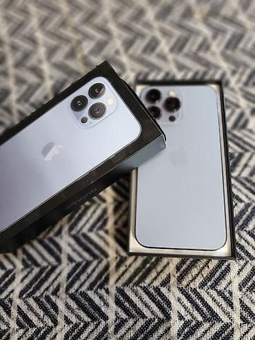 iphone 14 128 gb: IPhone 13 Pro, 256 GB, Sierra Blue, Zəmanət, Barmaq izi, Face ID — 4