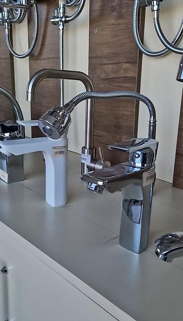 es guzgu: Mətbəx və hamam üçün qarışdırıcı kranlar – geniş seçim - Material — 2