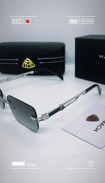 ocki: Maybach gün eynəyi – rimless (çərçivəsiz) dizayn, düzbucaqlı linzalar — 2