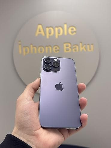 IPhone 14 Pro Max, 256 GB, Deep Purple, Zəmanət, Simsiz şarj, Face ID