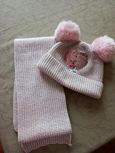 lisiçka uşaq eynəkləri: Uşaq papaq və şərf dəsti yeni kimi qalıb çox az istifadə olunub — 1