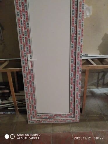 ucuz plastik qapi pencere: Plastik qapılar sifarişi Ağ rəngdə qapılar ünvanda götürmə ilə 120 — 3