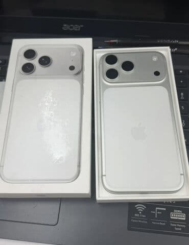 IPhone 17 Pro Max, 256 GB, Ağ, Barmaq izi, Simsiz şarj, Face ID