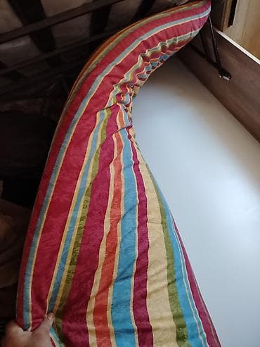 lalafo matras: Rəngli zolaqlı döşək - Ölçü: təxminən tək nəfərlik (fotoşəkildə — 3