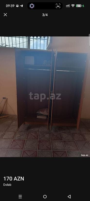 Işlenmiş 2 asılqan şkaf ve 3 qapı satılır.skaf köhne model olmuş — 2