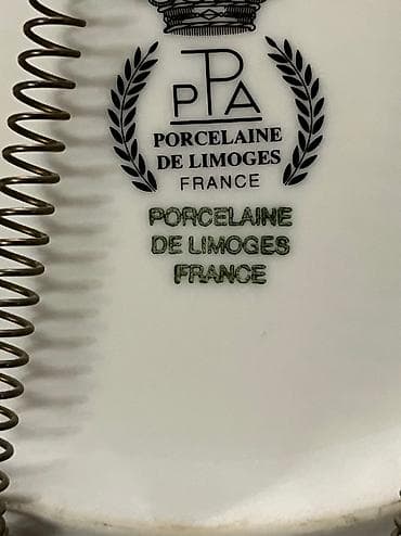 Декоративная тарелка, фарфор, фабрика Лимож Франция — 2