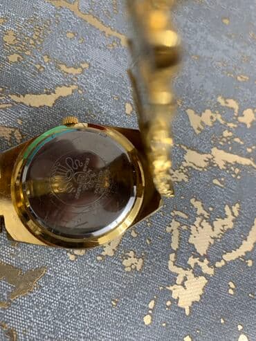 золотые комплекты с бриллиантами в баку: Новый, Наручные часы, Rolex, цвет - Золотой — 5