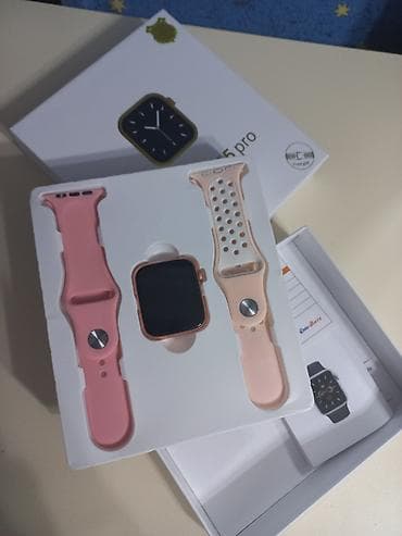 nabi watch: Apple watch T55pro Heç bir problemi yoxdu 2 kəmərli✅️ Adapdır✅️ — 2