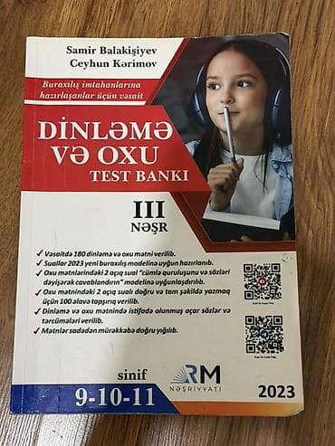 “Dinləmə və Oxu – Test Bankı” (III nəşr), 9–10–11-ci siniflər üçün, RM — 1