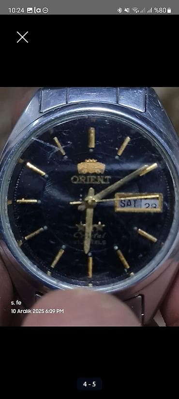 gps saat: Qol saatı, Orient, rəng - Qara — 4