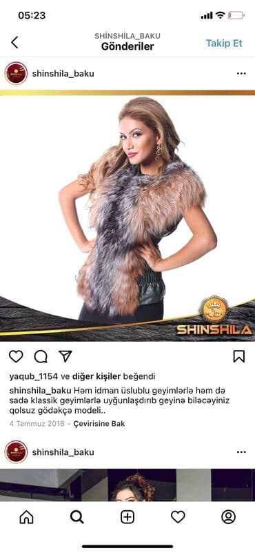 dublyonka dublonka дублёнка: Kürk jilet. Tülkü dərisi. M-L razmerə gedir. 2 dəfə geyinilib. Əla — 3