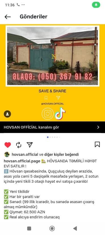 elşən süleymanov küçəsi: Həyət evi – bütöv həyətli, darvazalı - Həyətyanı sahə: daş döşəməli — 15