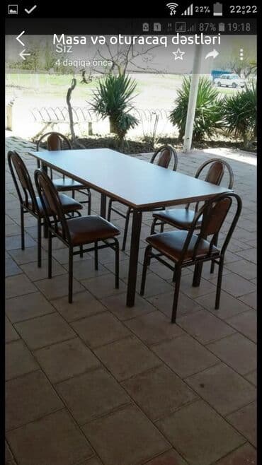 isdolar: Для кухни, Новый, Нераскладной, Прямоугольный стол, 4 стула — 17