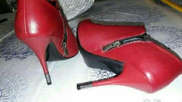 dəri qadın botilyonu: Ölçü: 36, rəng - Narıncı, Yeni — 6