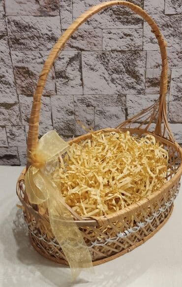 kişi üçün hediyye: Hədiyyə səbəti, rəng - Bej — 4