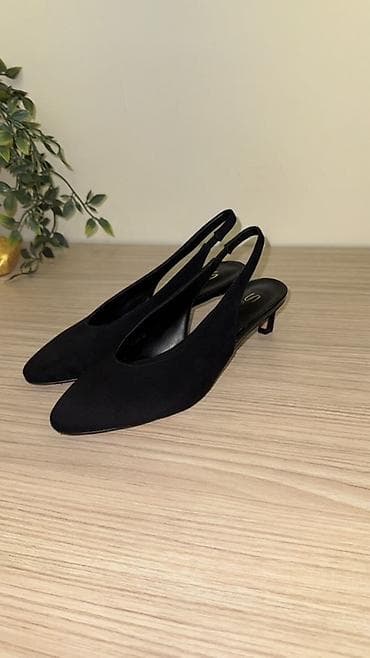 tufli: Qadın ayaqqabısı – klassik qara slingback - Brend: Sanotti (daxili — 5